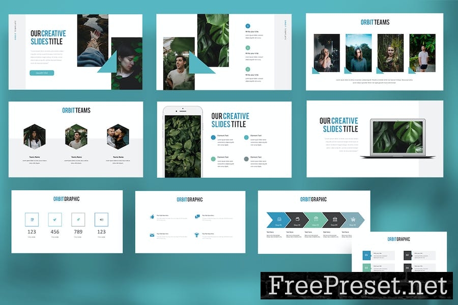 Orbit Powerpoint Template Y9G9UUK