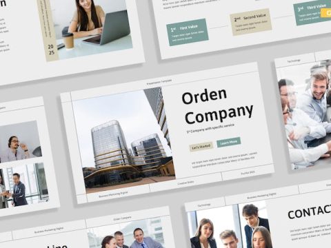 Orden Business Digital Presentation Template 008