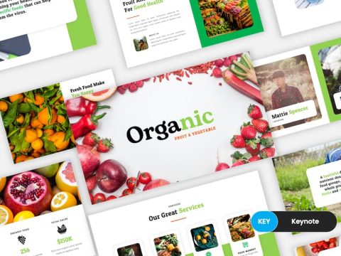 Organic - Fruit & Vegetable Keynote Template 8M6KAJ9