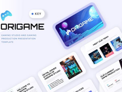 ORIGAME - Gaming Studio Keynote Template X3JXYF5