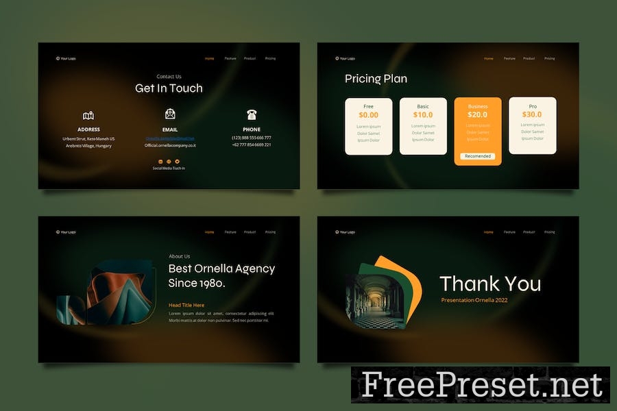 Ornella Keynote Pitch Deck Presentation Template 5Y5QY6G