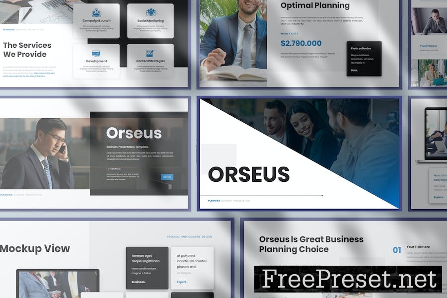 Orseus Business Presentation Google Slide Template M4VCDDA