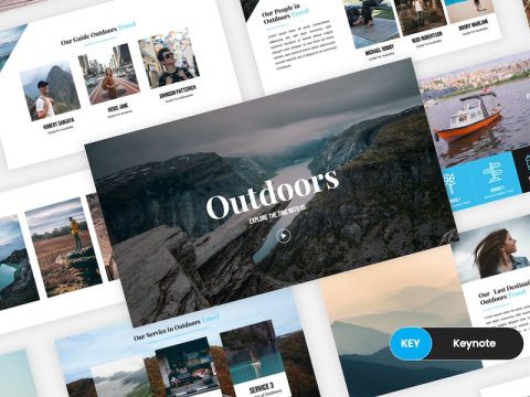 Outdoors – Travel Agency Keynote Template X3HP5EY