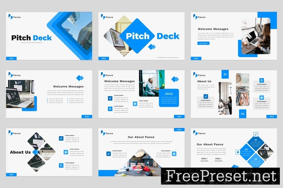 Pance - Business Pitch deck Keynote Template XVE2DG8