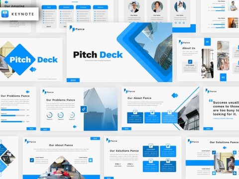 Pance - Business Pitch deck Keynote Template XVE2DG8