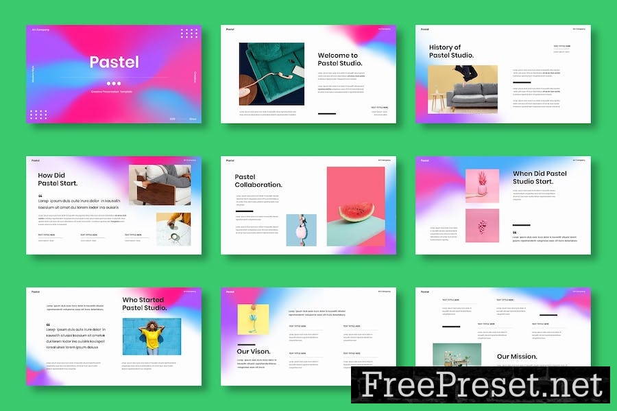 Pastel – Business Keynote Template ZPQTGFW