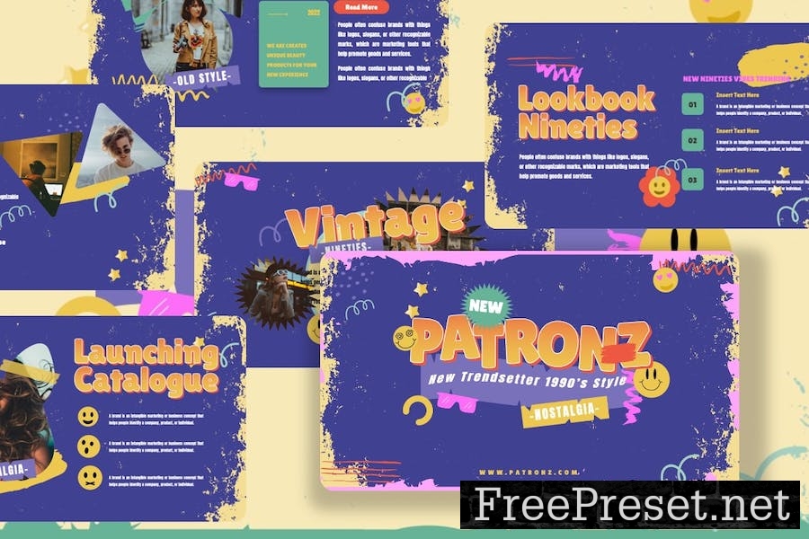 Patronz - Retros Keynote Template FFQ86V3