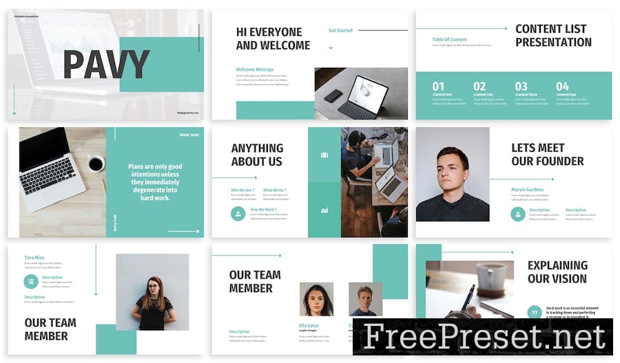 Pavy - Business Google Slide Template