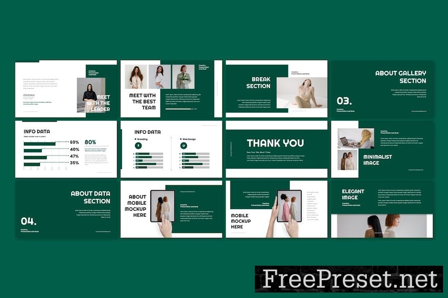 Peronom - Creative Lookbook Google Slides Template HS6DMSW