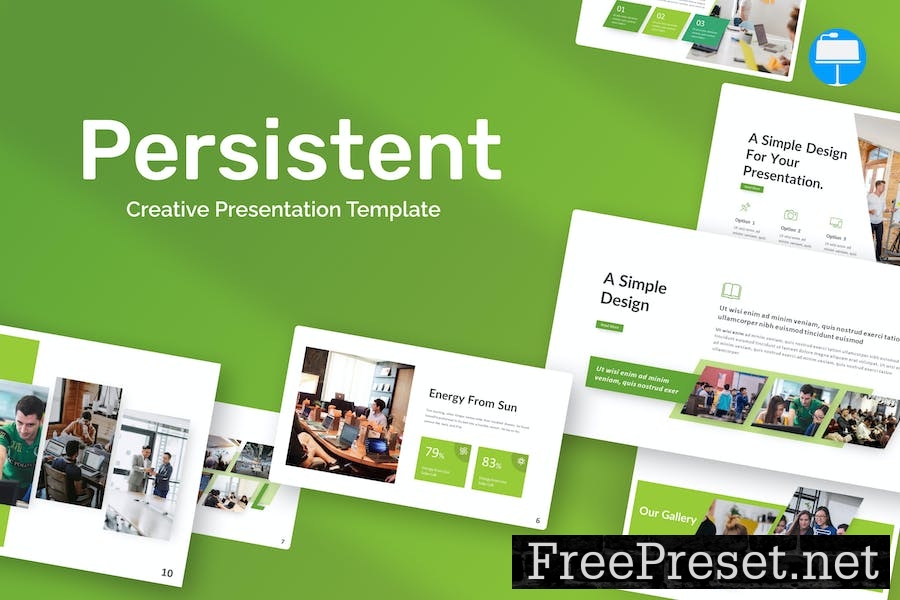 Persistent Green Creative Business Keynote