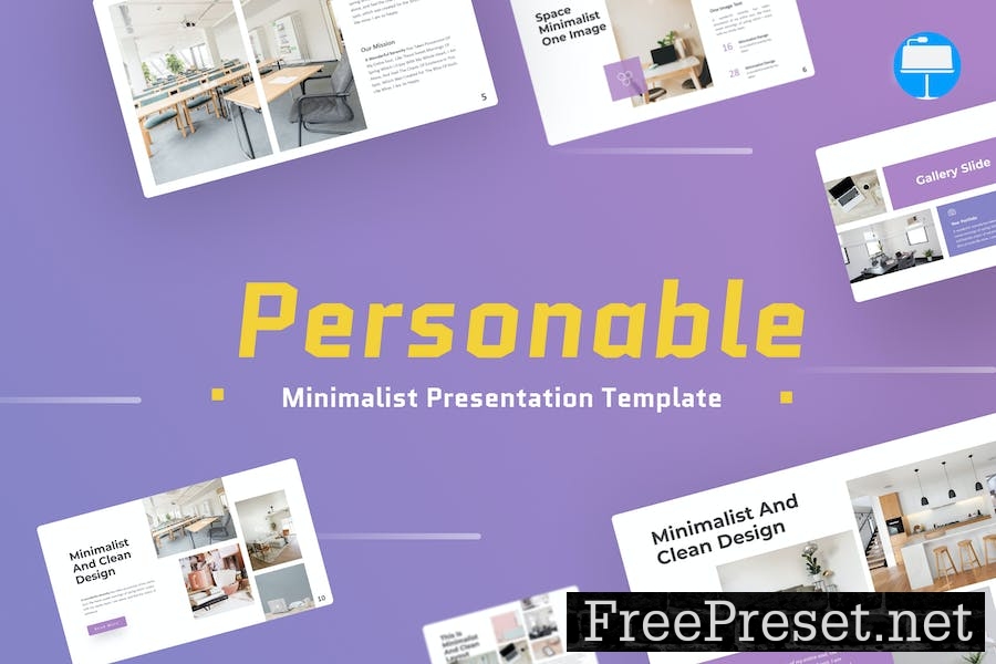 Personable Minimalist Keynote Template DZ7GW9U