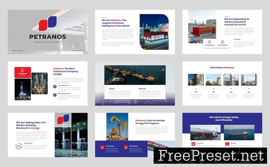 Petranos - Petroleum Oil & Gas Keynote Template 3422A7L