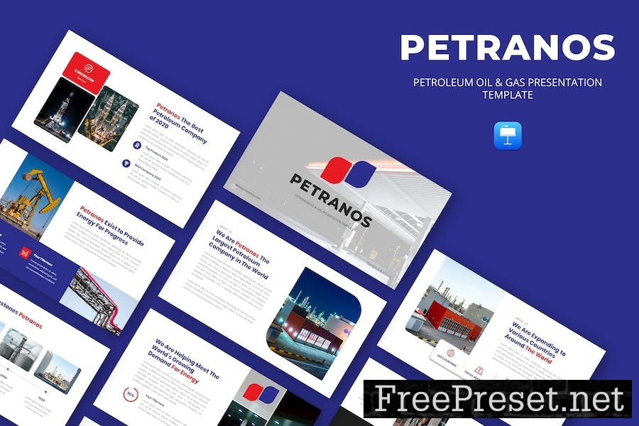 Petranos - Petroleum Oil & Gas Keynote Template 3422A7L