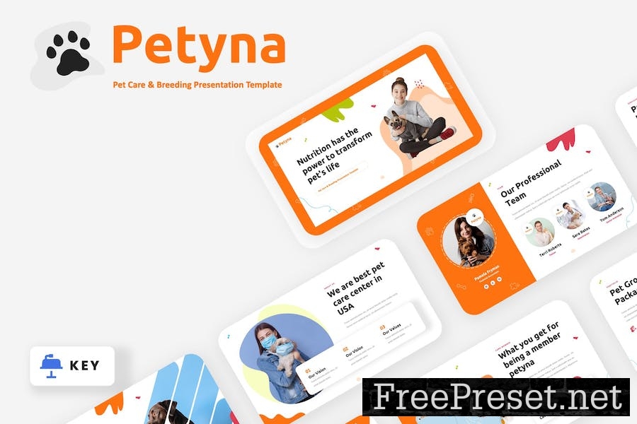 PETYNA - Pet Care & Breeding Keynote Template MPJJLVC