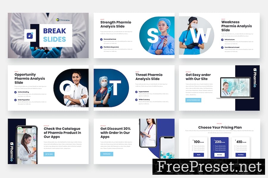 Pharmio - Pharmacy & Drugstore Keynote Template XZ4S7MW