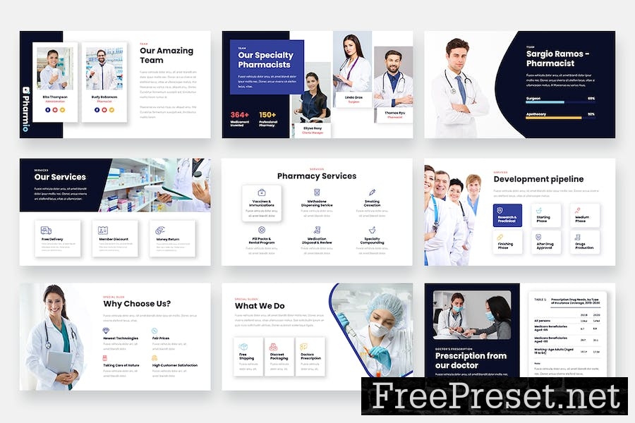 Pharmio - Pharmacy & Drugstore Keynote Template XZ4S7MW