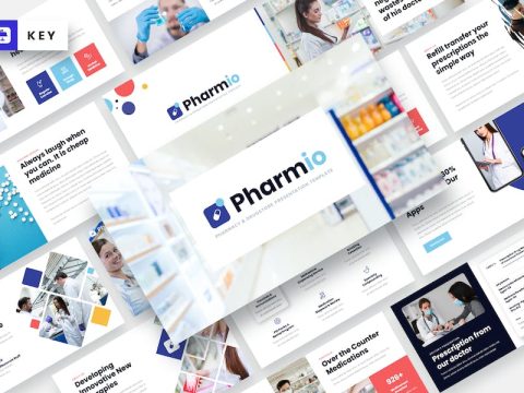Pharmio - Pharmacy & Drugstore Keynote Template XZ4S7MW