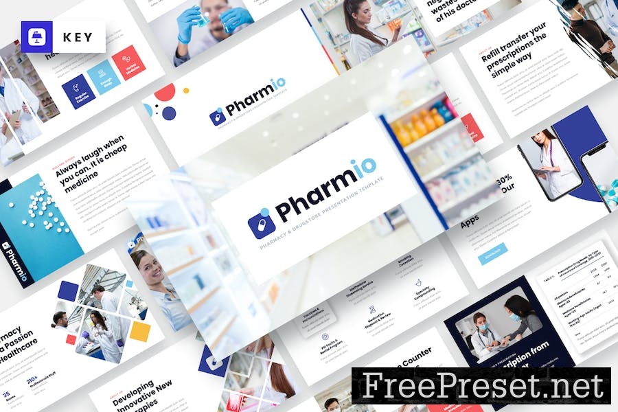 Pharmio - Pharmacy & Drugstore Keynote Template XZ4S7MW