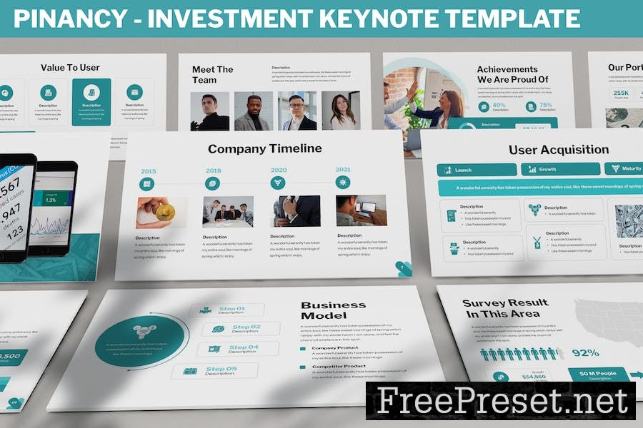 Pinancy - Investment Keynote Template XBCU8RK