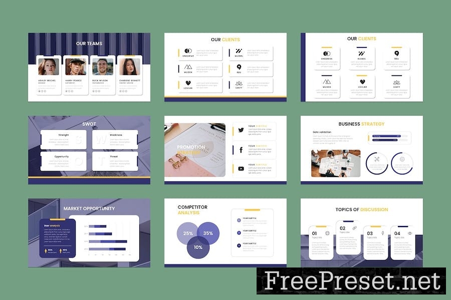 PITCH DECK Google Slides Template 65GXGT3