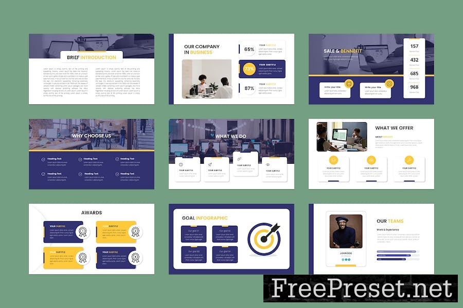 PITCH DECK Google Slides Template 65GXGT3