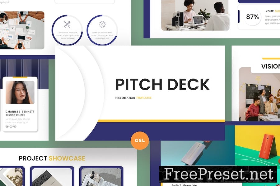 PITCH DECK Google Slides Template 65GXGT3