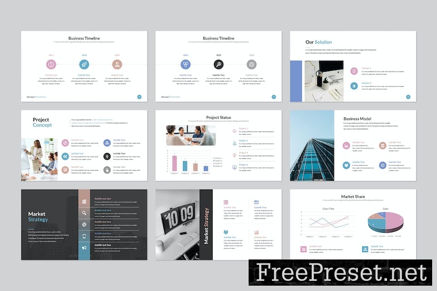 Pitch Deck Google Slides Template E99PX2F