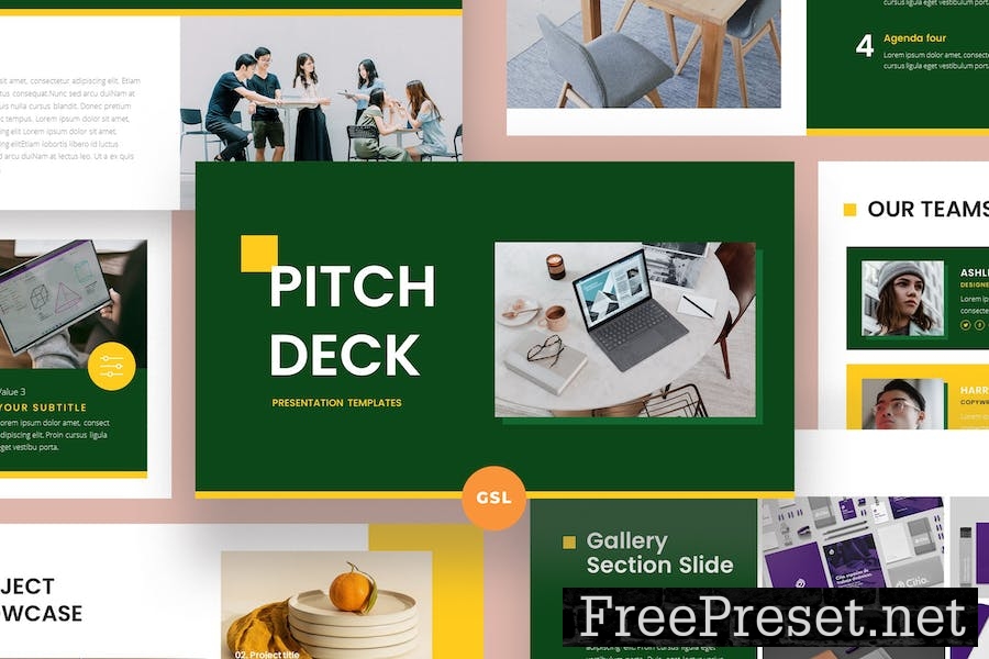 PITCH DECK Google Slides Template EA94K2U