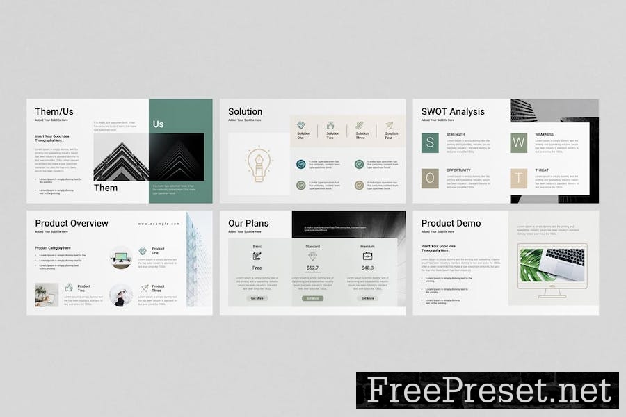 Pitch Deck Keynote Presentation Template 6B6C4JV