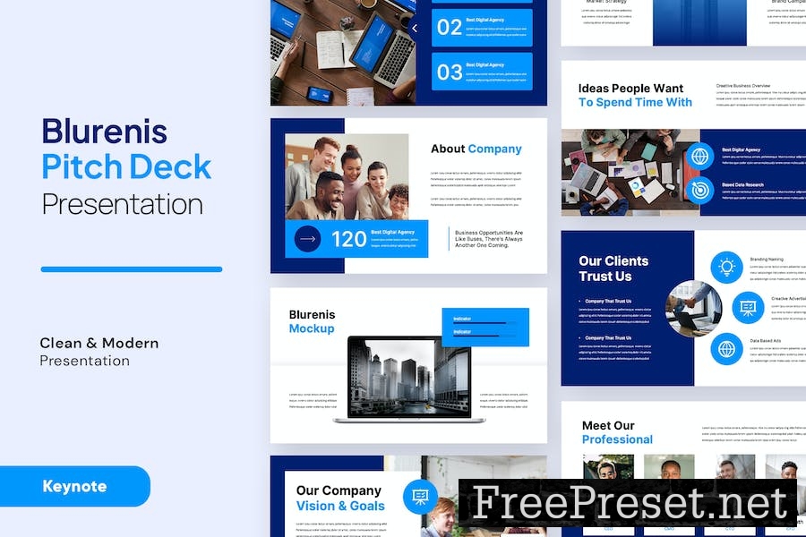 Pitch Deck Keynote Template 2BTZM2U