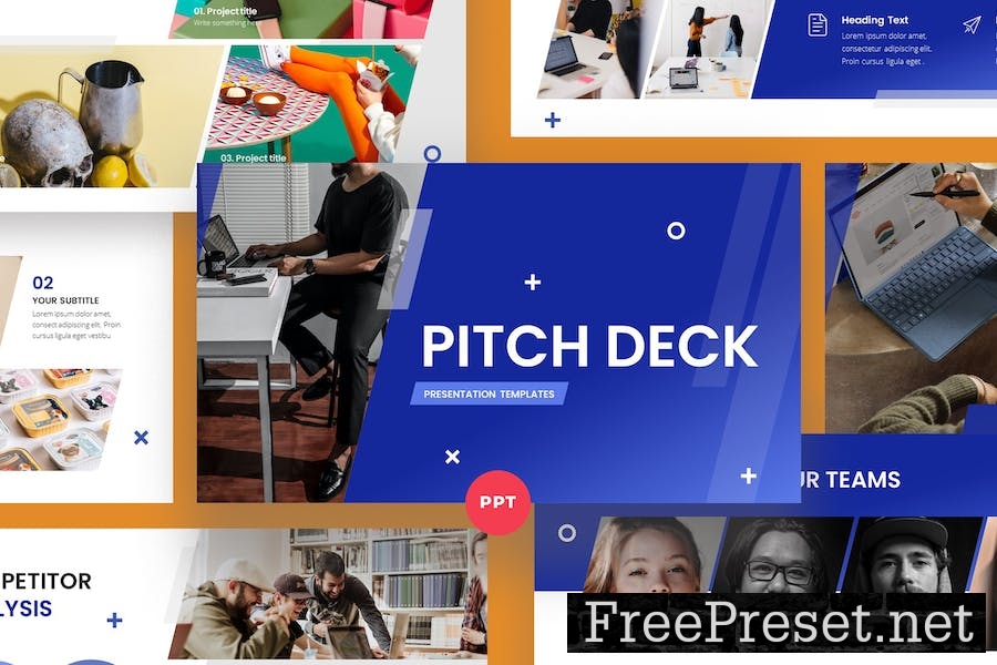 PITCH DECK PowerPoint Template CWDHCCY