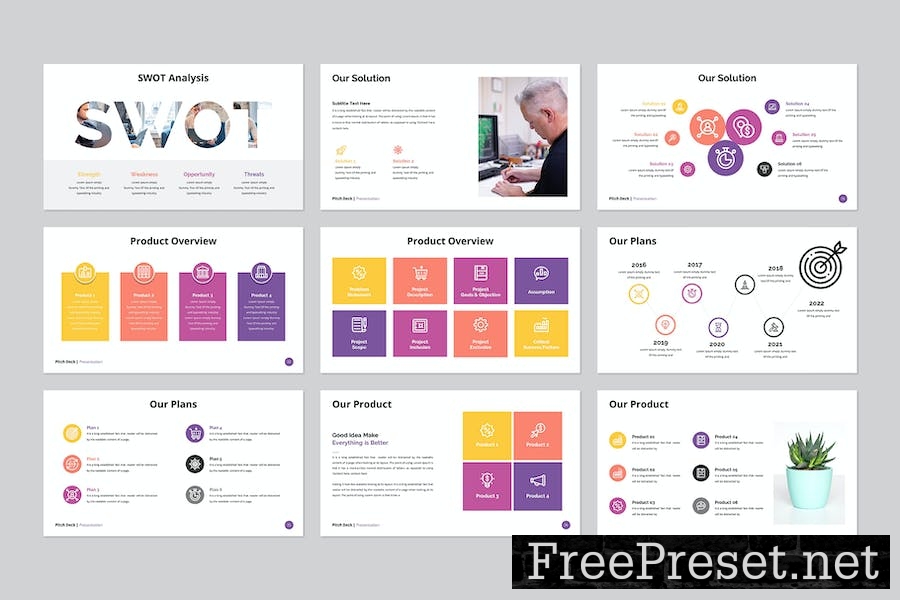 Pitch Deck - PowerPoint Template G6MPB6N