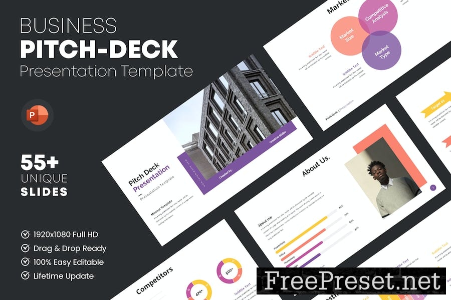 Pitch Deck - PowerPoint Template G6MPB6N