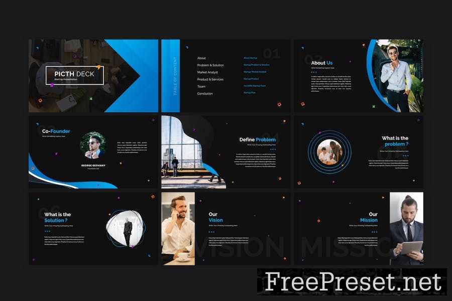 Pitch Deck - Start Up Keynote Template QYMPMF4