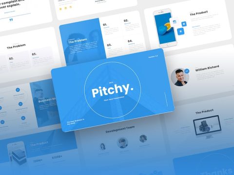 Pitchy - Multipurpose Pitch Deck Keynote Template DC3QV6Z