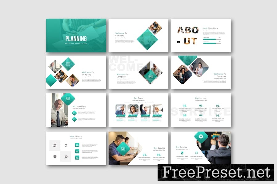 Planning Business Google Slide Template 4E6TRDR