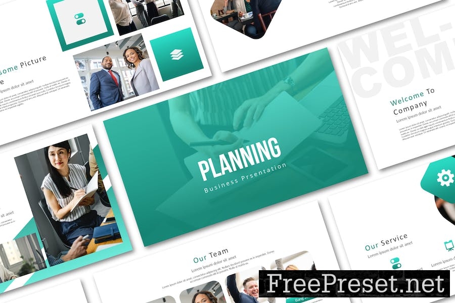 Planning Business Google Slide Template 4E6TRDR