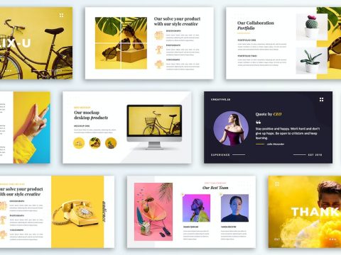 Plixu - Keynote Creative Template M6E78YC