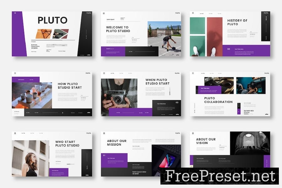 Pluto - Business Google Slide Template ENYEE3M