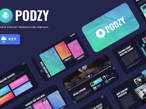 PODZY - Audio Podcast Keynote Template 54SA7KR