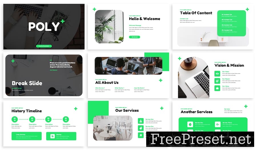 Poly - Business Keynote Template 2PBB5HG