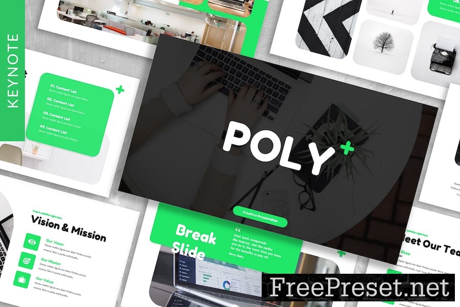 Poly - Business Keynote Template 2PBB5HG