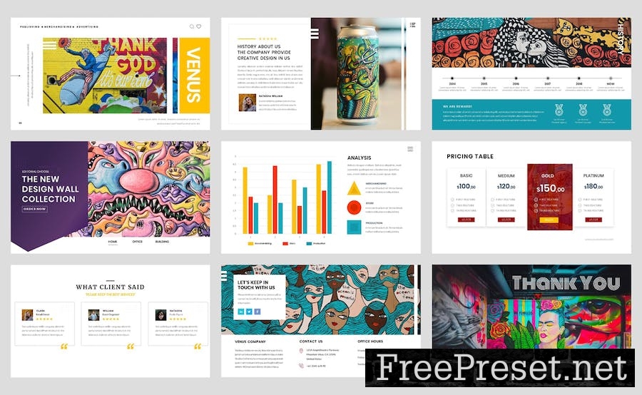 Pop Art - Creative PowerPoint Template QN9SDAL