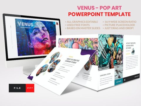 Pop Art - Creative PowerPoint Template QN9SDAL