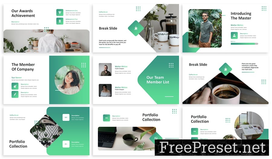 Pori - Business Google Slide Template QTGNZLX