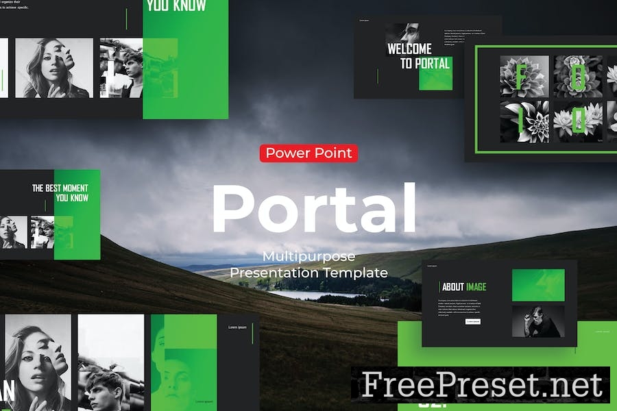 Portal - PowerPoint Template PC2YVLL