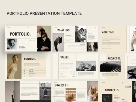 Portfolio Google Slides Presentation Template 7XRKAQK