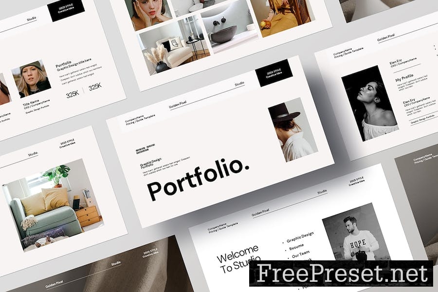 Portfolio & Resume Presentation Template CLS3QJC