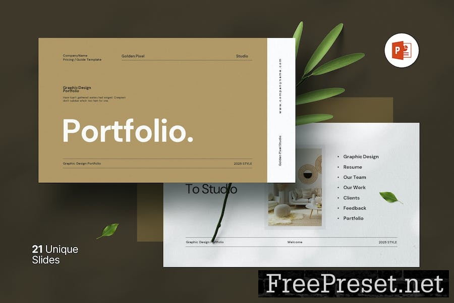 Portfolio & Resume Presentation Template EQAK66J