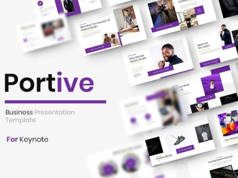 Portive – Business Keynote Template X6DUE6V